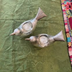 Adorable Glass Bird Candle Voltives 