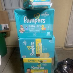 Pampers  Size 1 And 2