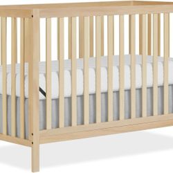 Convertible Baby Crib with Mattress + Sheets