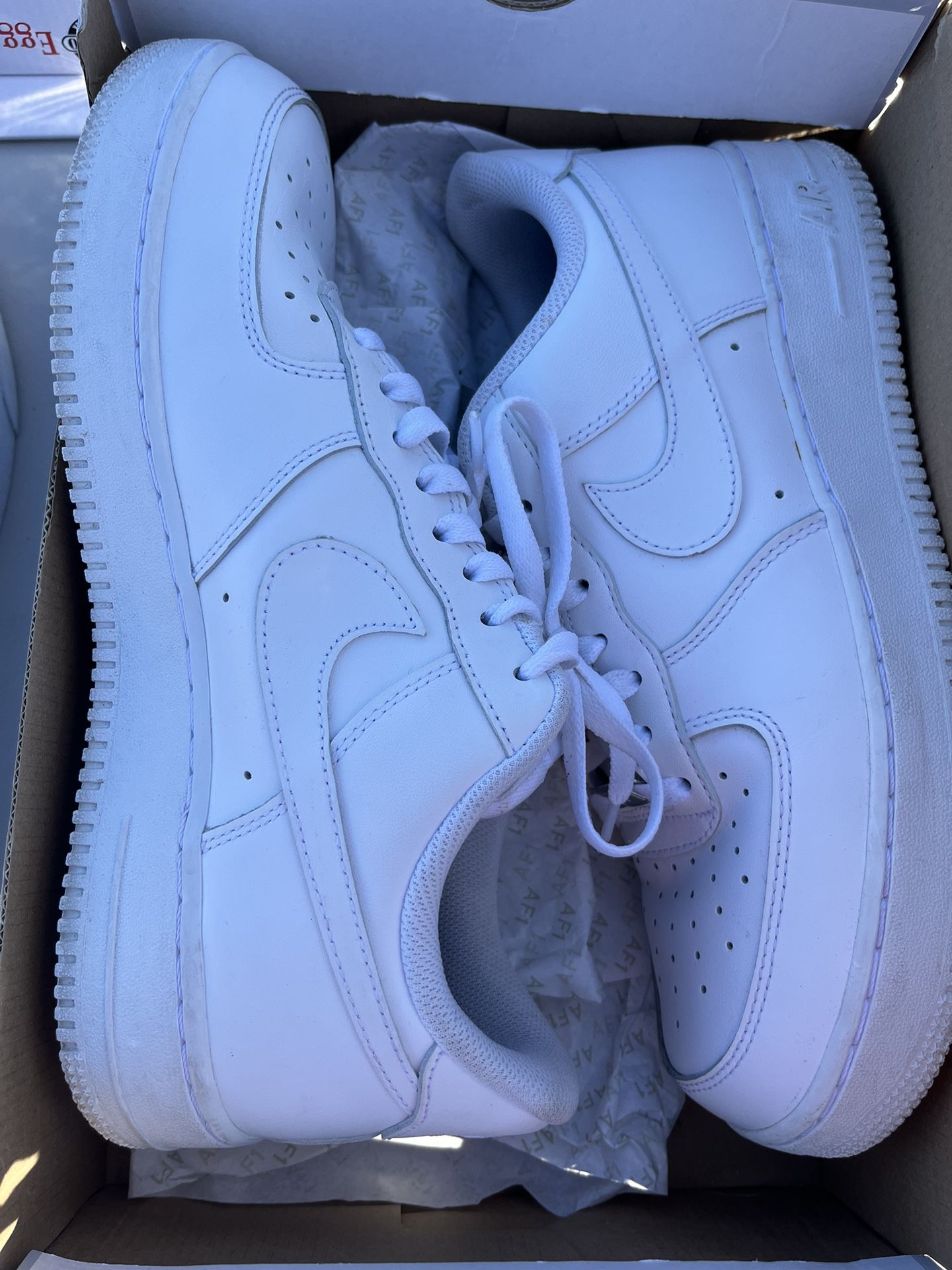 white air force ones in store