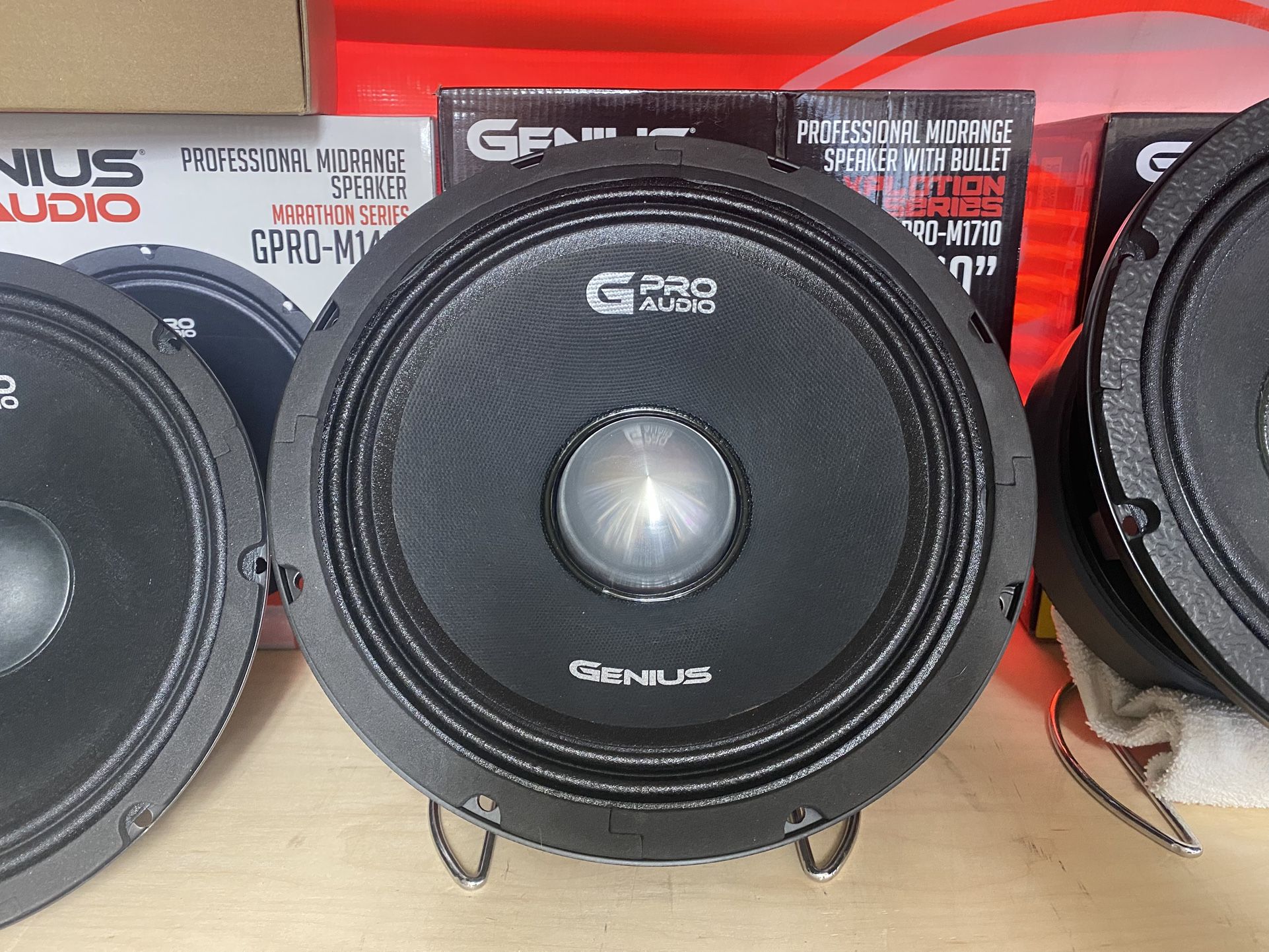 New 10” Genius Audio Bullet Midrange Midbass Loud Speaker $130 Each