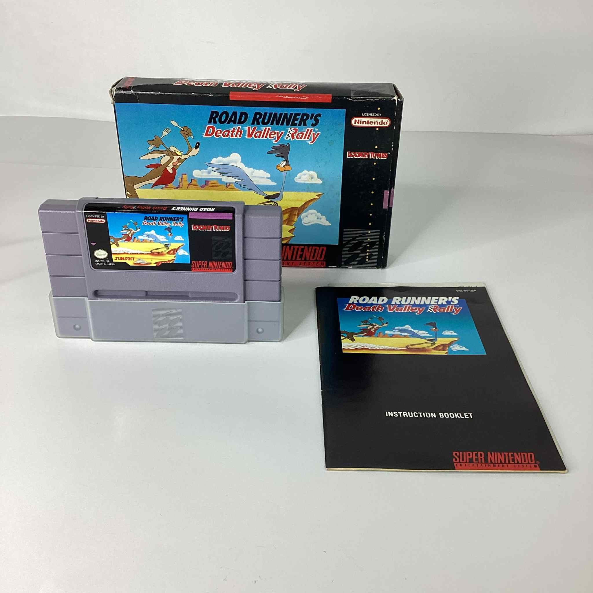 Super Nintendo SNES Road Runner's Death Valley Rally 