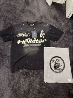 Black graphic Hellstar t shirt