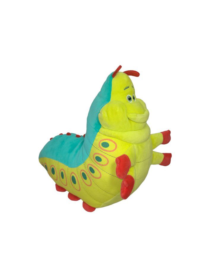 Disney Store A Bug's Life Heimlich Caterpillar Plush Toy Stuffed Animal 12"L 