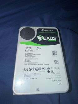 Seagate Exos X16 16TB SAS Hard Drive
