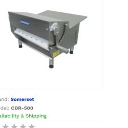Sumerset commercial CDR 500 S(for making pizza,donuts ect)