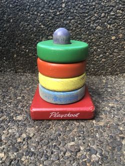 VINTAGE STACKING RINGS- PLAYSKOOL