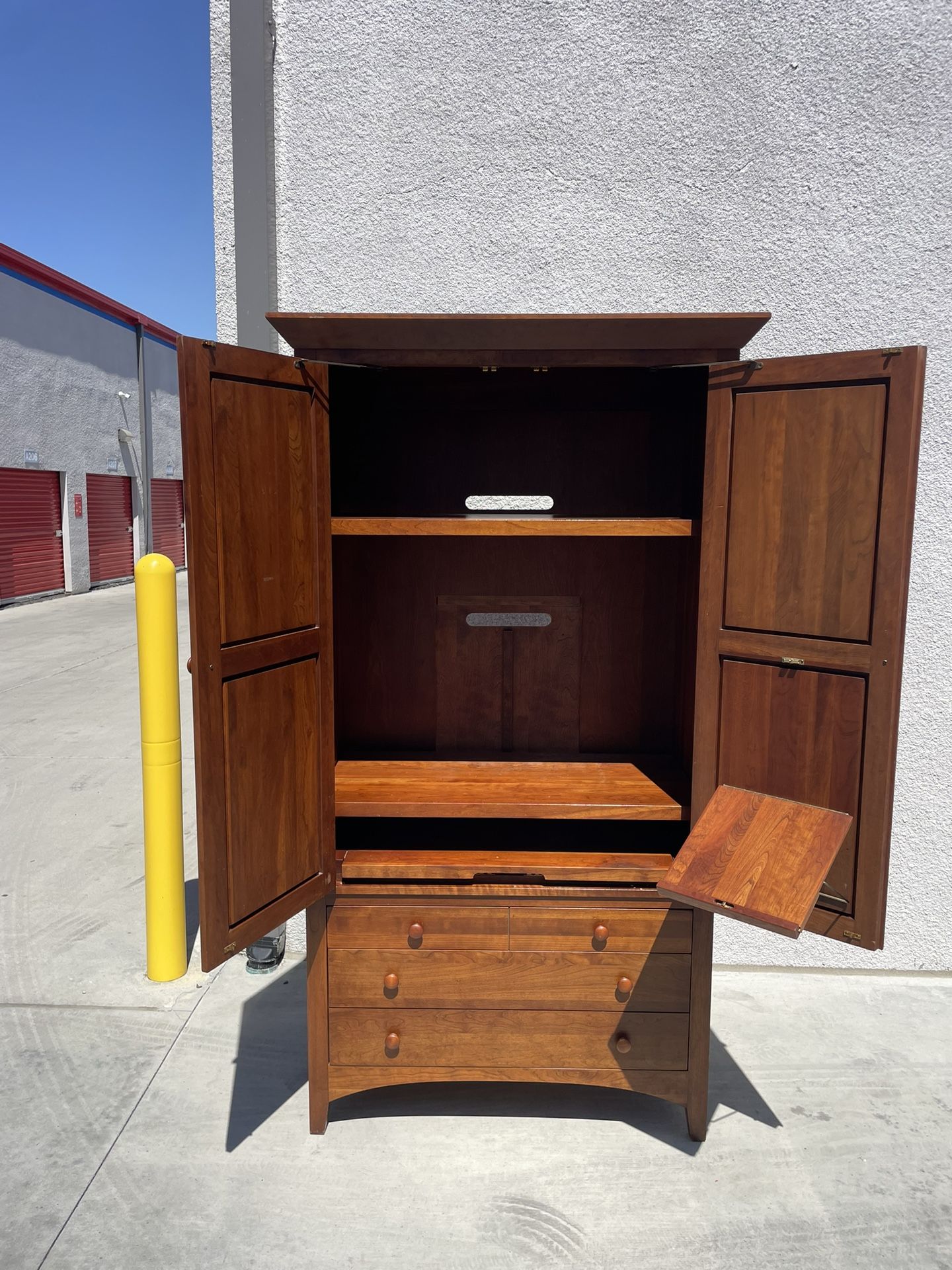 Solid Wood Armoire / TV Cabinet / Wardrobe – Excellent Condition