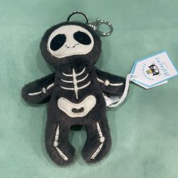 Jellycat Skeleton Bob Bag Charm - BNWT