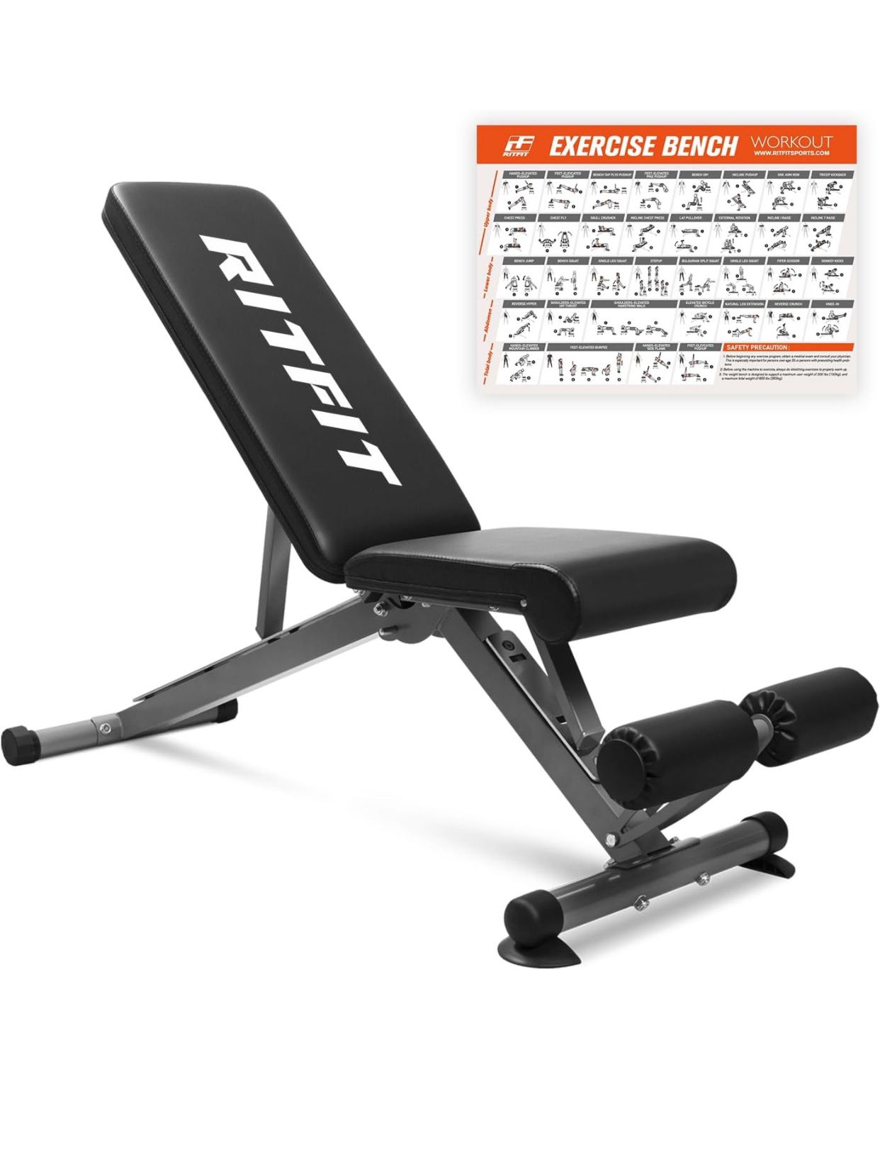 RitFit Adjustable Weight bench