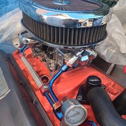 Holly Chrome 4 Berrel Carburetor & Air Cleaner 