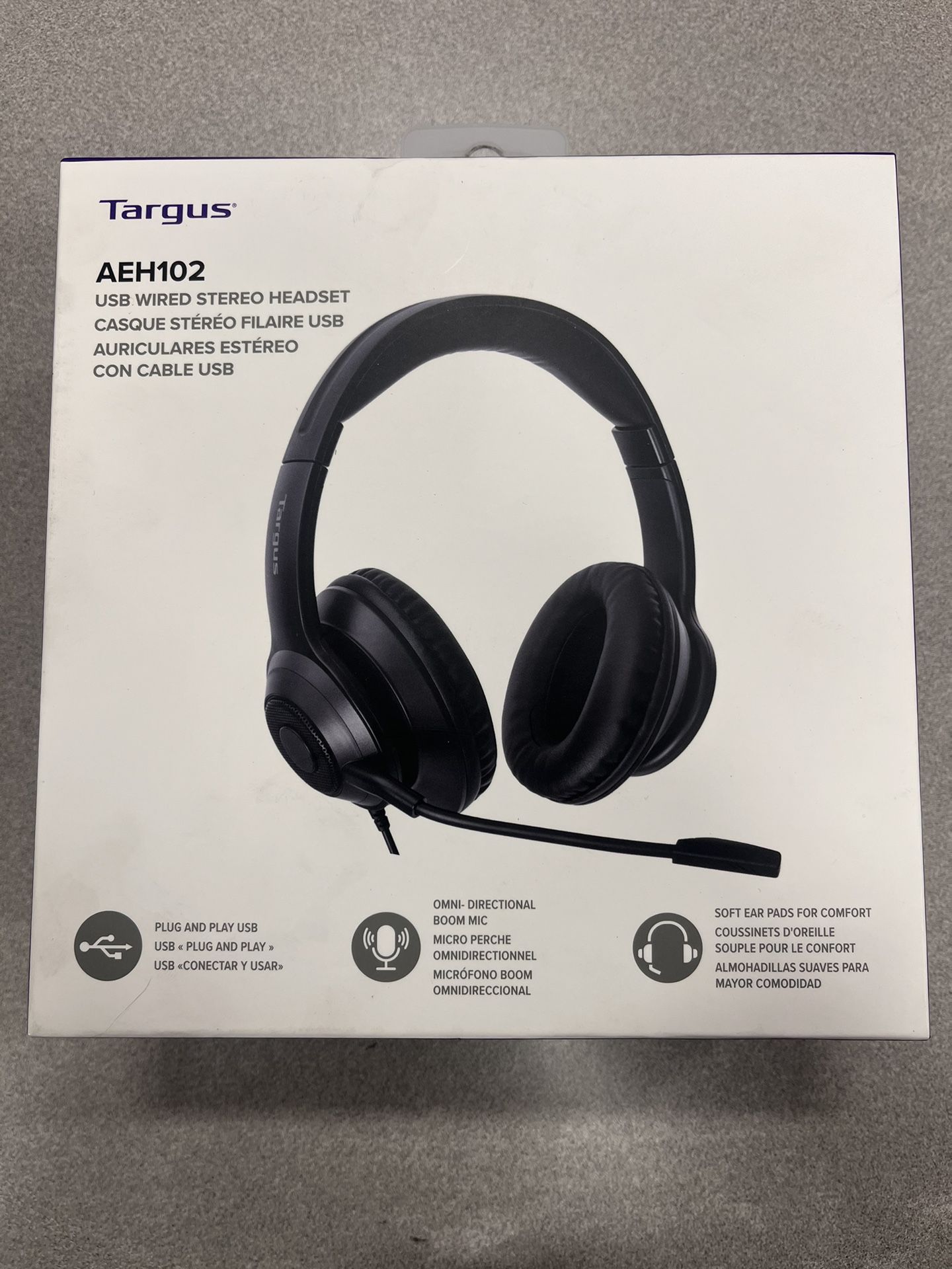 Targus USB Wired Stereo Headset AEH102TT