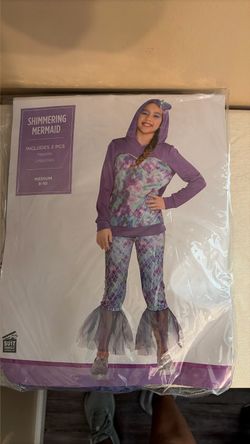 Shimmering Mermaid Girls Costume - Size Medium 8-10