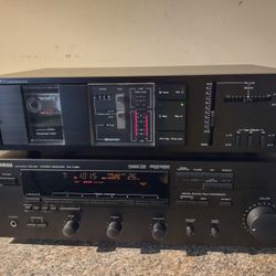 Nakamichi Cassette Deck, Yamaha Receiver 