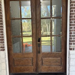 8’ Tall 6’ Wide Mahogany Double Doors