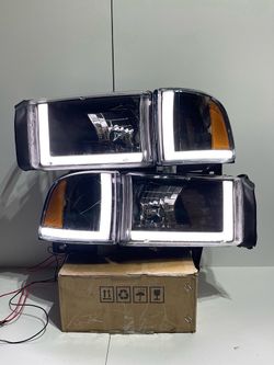 LA Zona Auto Parts 1994 to 2001 Dodge Ram LED Headlights Luces Micas Calaveras Faros Focos Luz Light