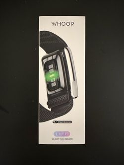 WHOOP MG Life Health & Fitness Tracker 12-Month Membership - Obsidian/Titanium Band