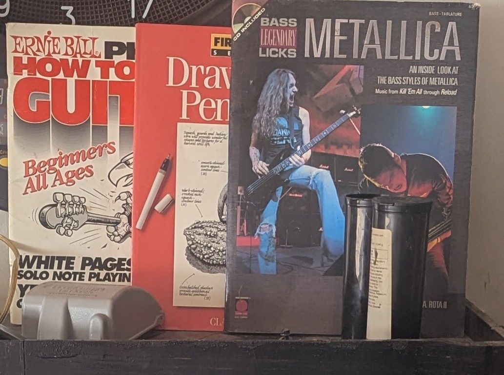 Metallica Guitar Lesson Book, And Other Guitar Lesson Book, Drawing Book