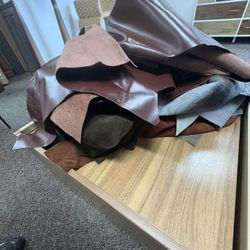 Various Large Leather Remnants