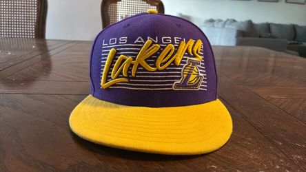 New Era Los Angeles Lakers Wordmark Purple Snapback Cap 9Fifty 950 M L Basecap