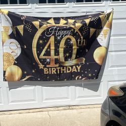 40th Birthday  Banner