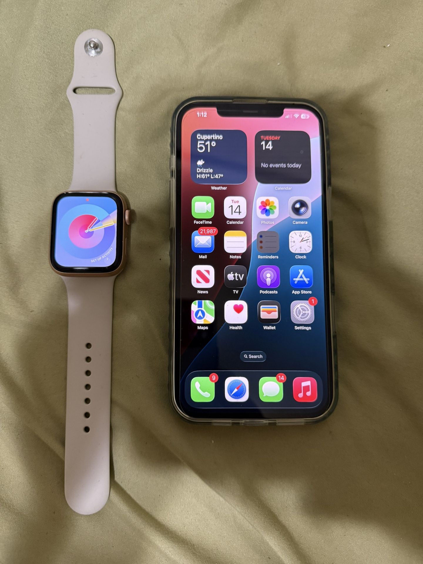 iPhone 12 Pro Max and Apple Watch 44mm