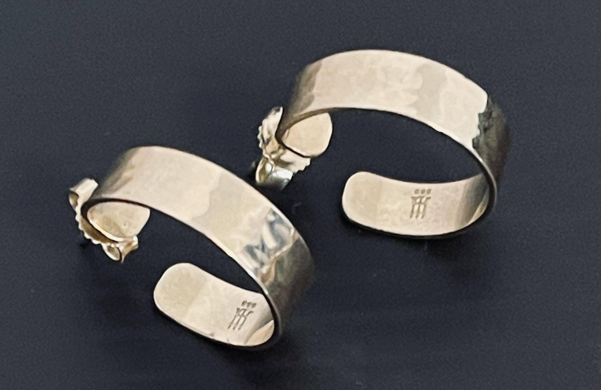 James Avery Hammered Gold Hoops 