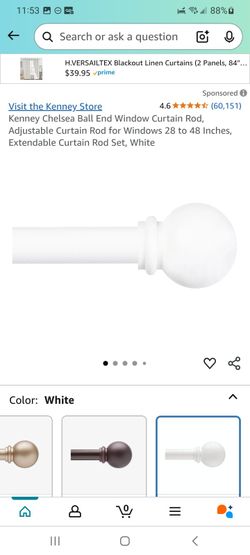 White Curtain Rods