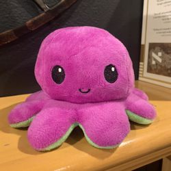 Happy Sad Reversible Octopus Plushie