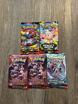 Pokemon Mega evolution & Destined rivals & Perfect order & journey together packs sealed