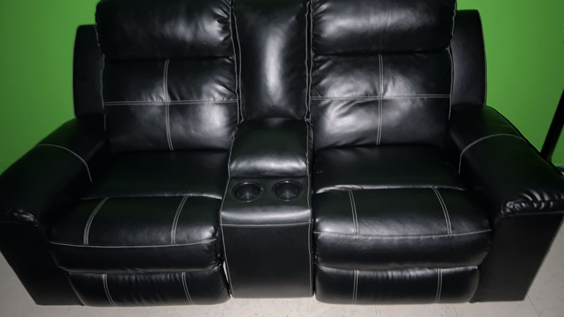 Black Leather Reclining Sofas NEED GONE ASAP