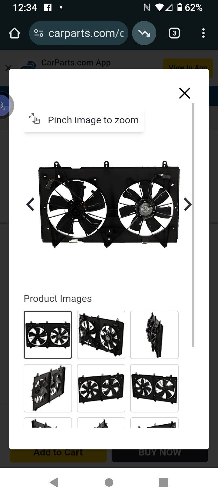 2003 Honda Accord Radiator Fans With Shroud