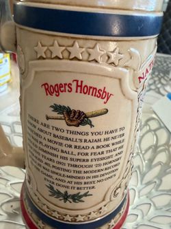 Rogers Hornsby Baseball Collectible Beer Stein