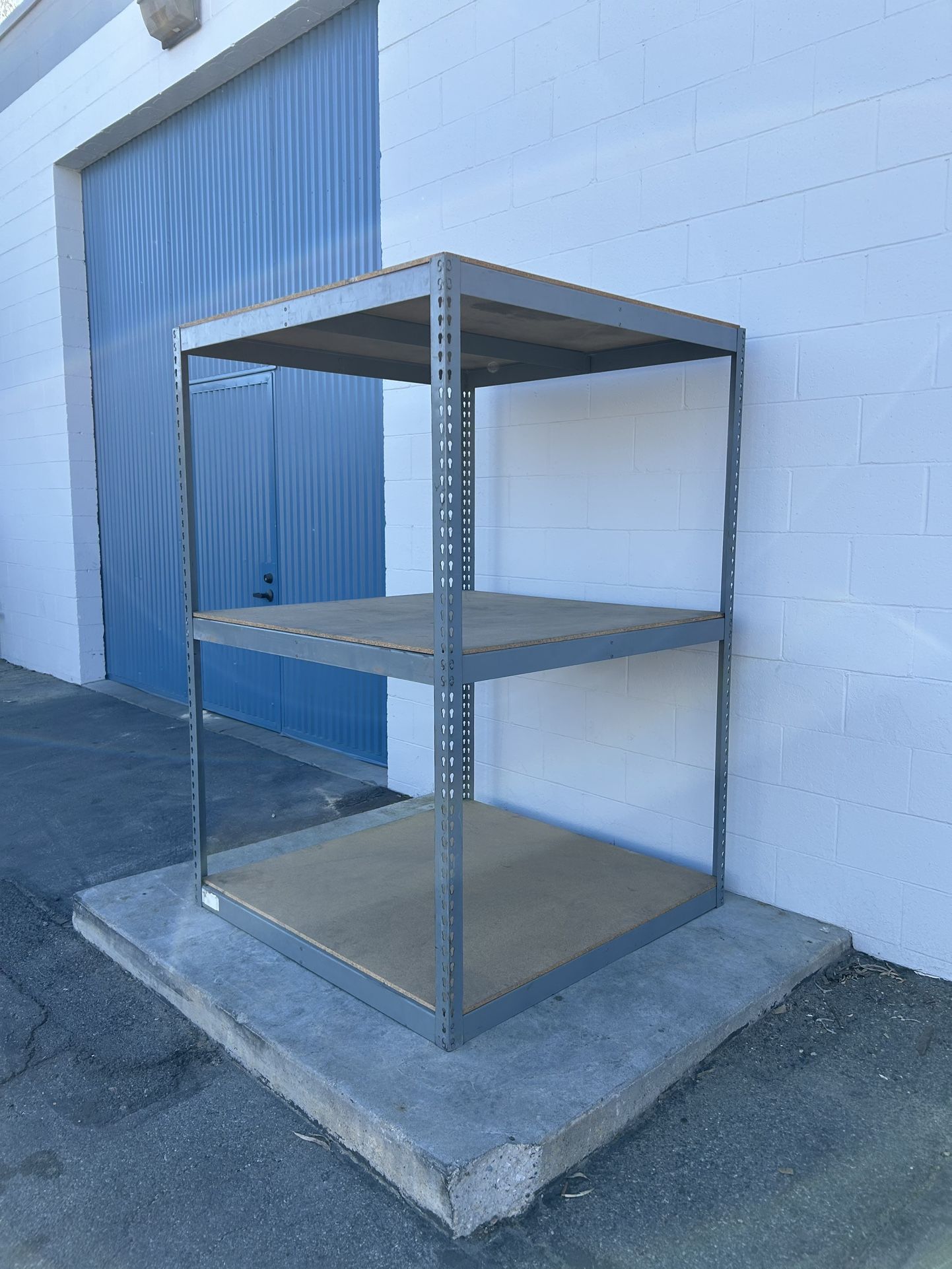 Storage Rack Boltless Supply Shelves 3 Tier Heavy Duty 48 in W x 48 in D Shelving Stronger Than Homedepot Lowes And Costco Delivery Available