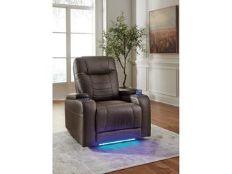 Schooner Rocks Umber Power Recliner/ADJ Headrest