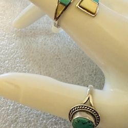 Sterling Turquoise Rings 