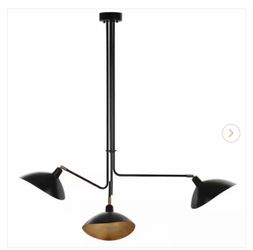 Lewis 3-Light Black Metal Cluster Hangi ng Pendant