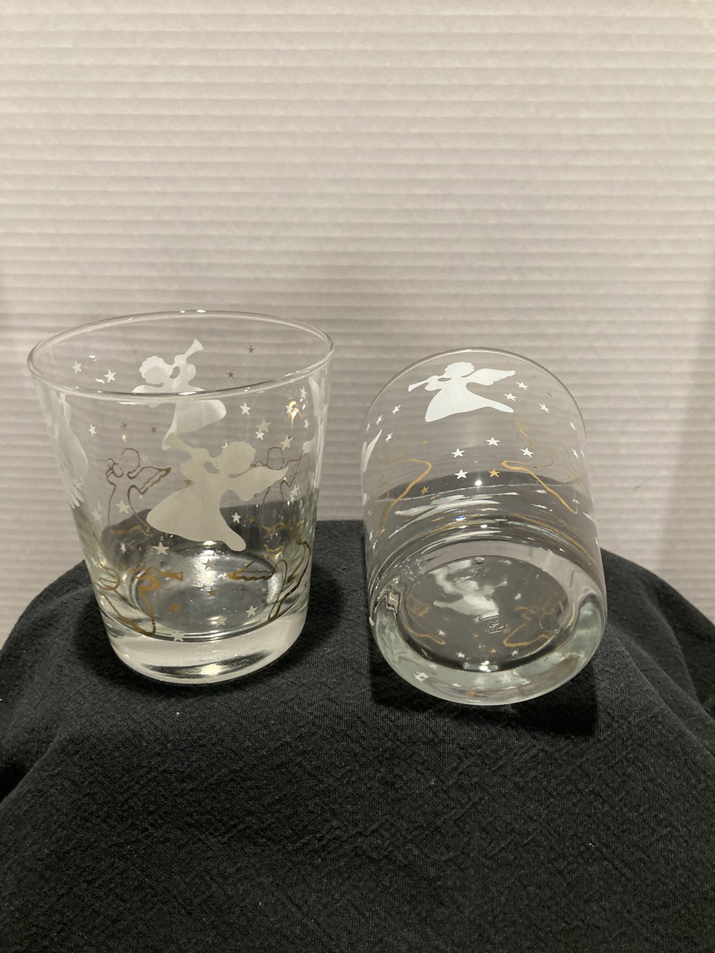 Anchor  Hocking Glasses With Angels