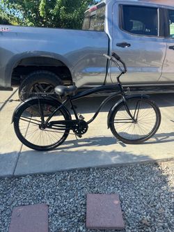 Matte black beach cruiser