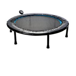 Athletic Works Circuit Trainer Trampoline with Monitor and Adjustable Incline, 36"Wx36"Dx12"H, Black