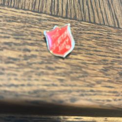 Vintage Salvation Army Lap Pen Red With Gold Trim