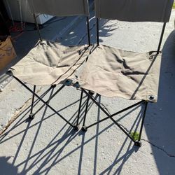 2 Camping folding chairs 