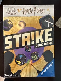 Harry Potter Strike dice game, sealed, age 8+, 2-5 players, no holds