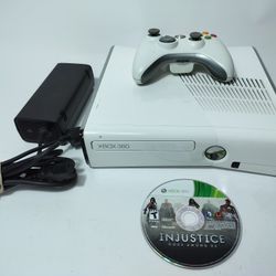 Xbox 360 S Slim Special Edition WHITE 4GB Console + 250GB HDD Bundle, TESTED!