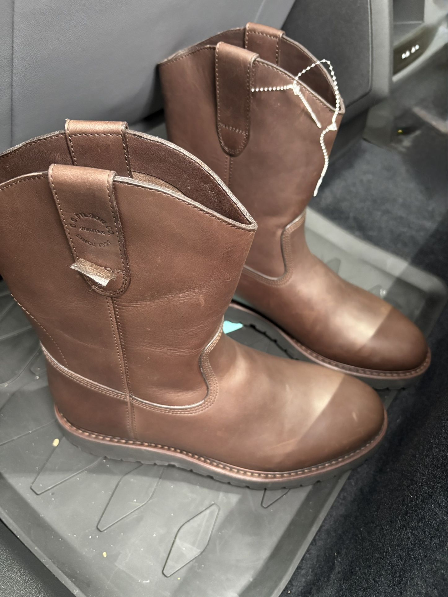 filson leather roper boots never used size 11