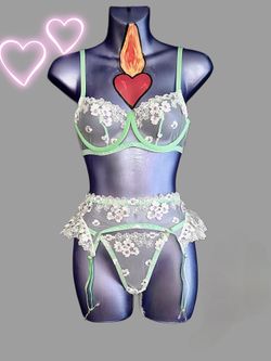 3 piece lingerie set 