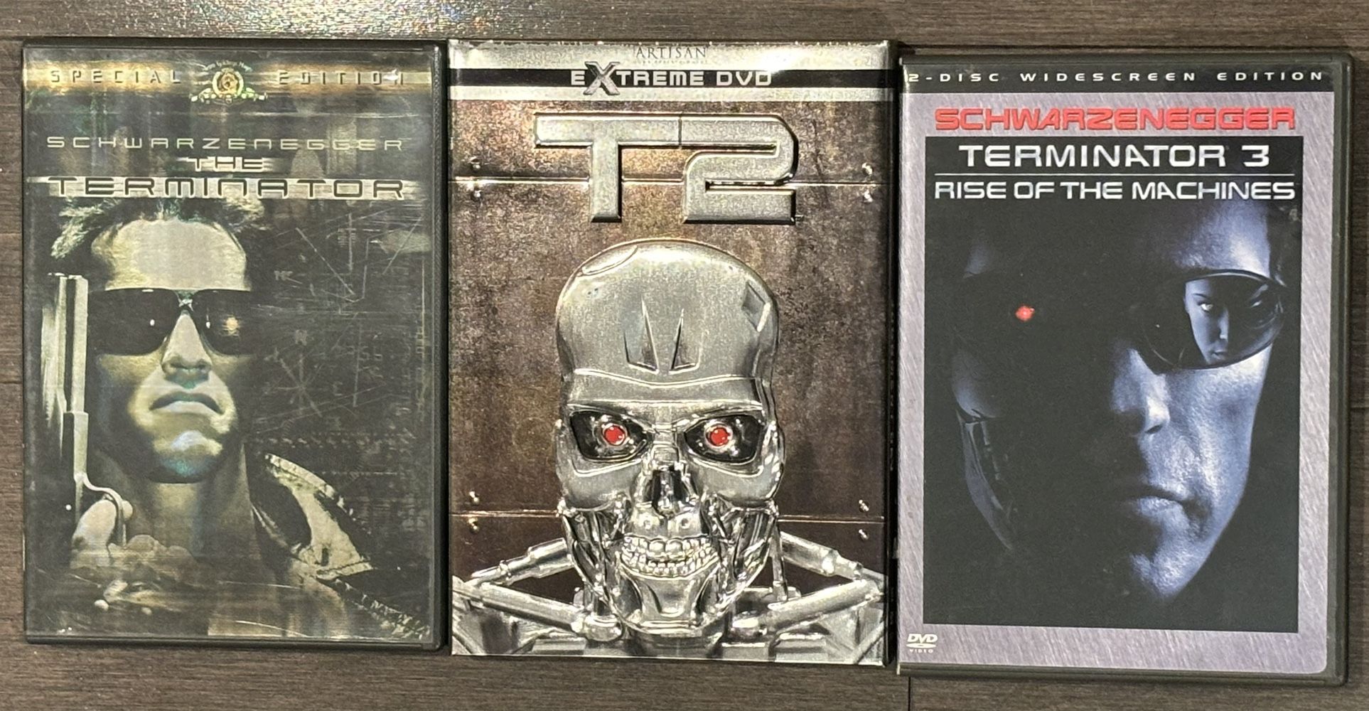 TERMINATOR DVD’S 1, 2, 3