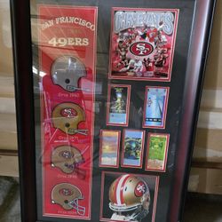 Framed 49er Superbowl Ticket Display
