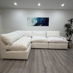 FREE DELIVERY 🚚  SECTIONAL WHITE 4 RECLINER SKYE MODULAR PERFECT CONDITION