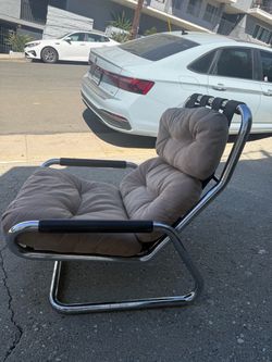 Modernist Italian Chrome Armchair